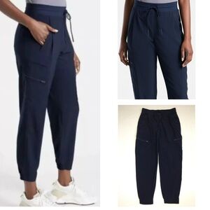 Athleta Venture Pant Women's Jogger Relaxed Blue‎ Purple Size 2X Drawstring